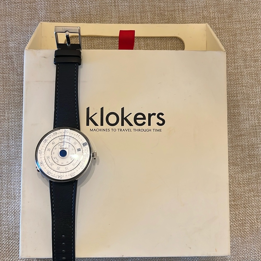 Klokers Swiss Made Quartz  Heritage Adjustable Leather Band used like new
